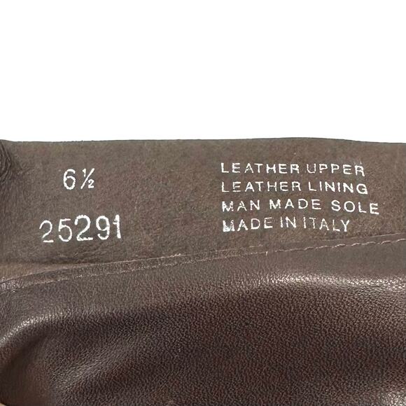 Garnet Hill Charity Italian Over-The-Knee Riding Boot Sz 6.5 Brown Suede/Leather - Picture 6 of 16